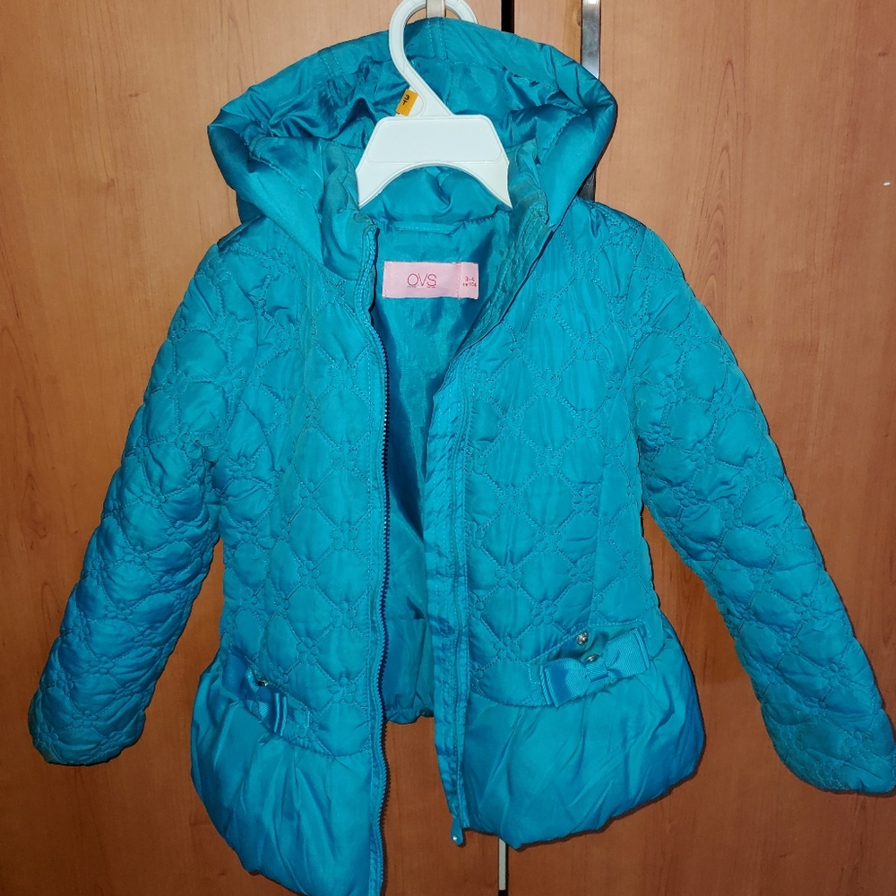 Toddler girl quilted lightweight jacket